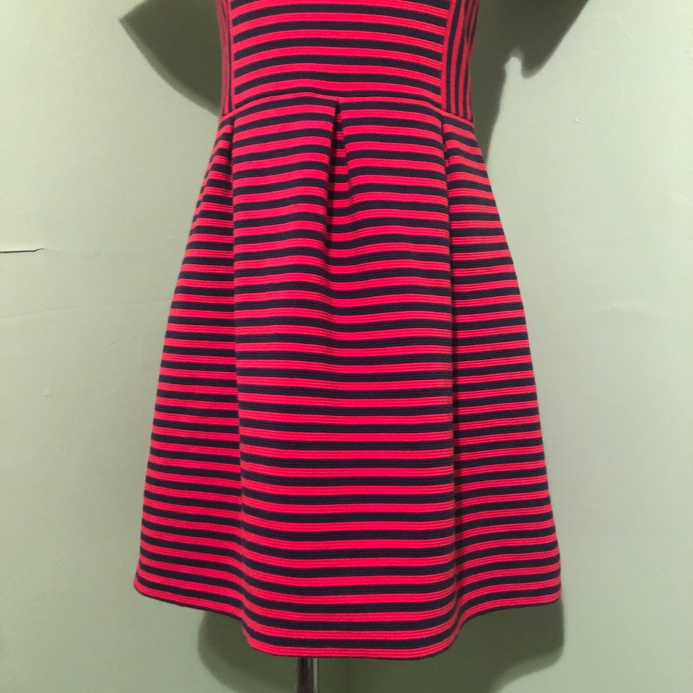 J Crew | Fit-and-flare dress | Striped | 4 - Picture 3 of 7